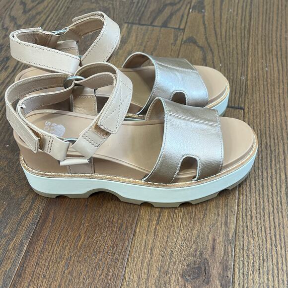 Sorel JOANIE IV ANKLE - Honest sandals Leather suede Sz8 - Picture 2 of 10